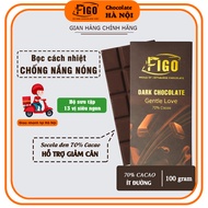 [Chính hãng] Socola đen nguyên chất 70% Cacao ít đường Thanh 100gr | Dark Chocolate 70% Cacao Figo Ă