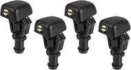 X AUTOHAUX 4pcs Windshield Washer Nozzles for Ford F150 E150 E250 E350 2004-2013 Replaces 3W7Z17603A