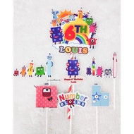 Cake Topper Number Blocks Cake Topper Number Blocks Cake Pick/