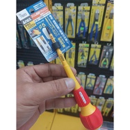 Round handle insulated screwdriver No.7920+2×100 Anex Japan