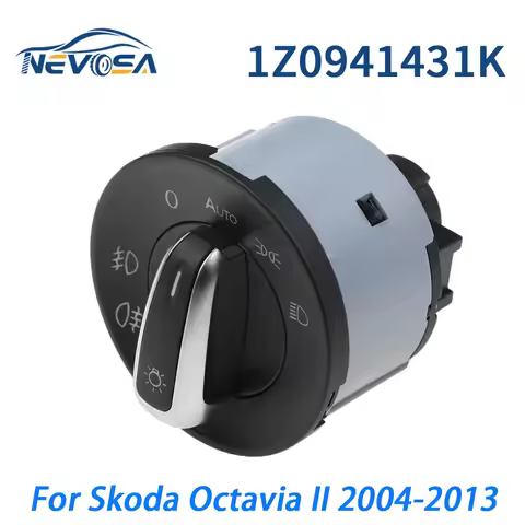 NEVOSA Auto For 2004- 2013 Skoda Octavia II MK2 1Z0 941 431K 1Z0941431K Headlight Front Automatic Fo