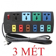 Ổ cắm điện LIOA 10 Ổ đa năng kết hợp 3m hoặc 5m (4D6S32 hoặc 4D6S52)