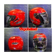 G2 OPTIMAX SOLID FIRE RED DOUBLE VISOR
