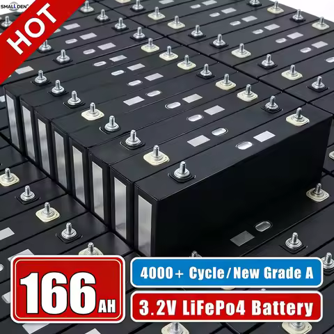 Brand New 3.2V 166Ah 165Ah LiFePO4 battery DIY 4s 8s 12v 24V RV Motorcycle Electric Car Travel Solar