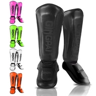 Youth/Adult Kids MMA Boxing Shin Guards Instep Kickboxing Ankle Support Equipment Karate Protectors Sanda Muay Thai Leggings DEO