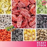 【100g】 halal Pelbagai Asam Jenis / Jeruk / Buah Plum Kering Buah Cinta Asam Manis Hitam Pelum Kuning