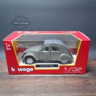 Burago Diecast Citroen 2CV 1952 Shell Edition scale 1:32