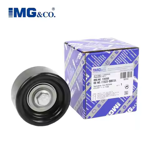 For Nissan Qashqai Lannia 1.6L engine belt tensioner and idler pulley, OEM 11925-BB00A. 11925BB00A B