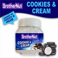 BrotherNUT Cookies and Cream Milk Spread with Real Choco Cookie Crumble 250 grams