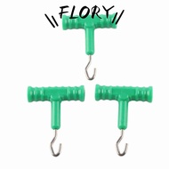 FLORY11 10 Pcs Hook Fishing Baiting Rig Tool, ABS Stainless Steel Fishing Baiting Rig Tool, Durable 