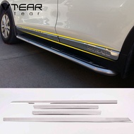 Vtear For Nissan XTrail X-TRAIL 2014-2021 exterior door trim strip accessories car frame chrome styling body decoration stainless steel parts