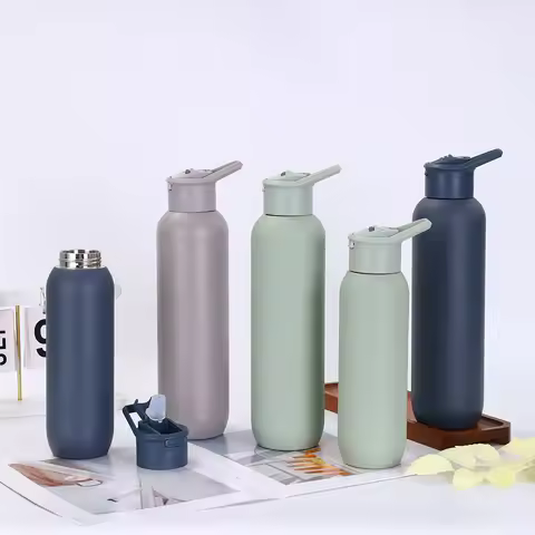 Steel Insulated Water Bottle Portable 580/1000ml Hot/Cold Drinks Travel Flask