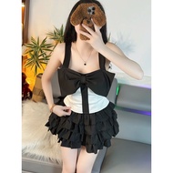 Large Bow 2-String Shirt with Back Zipper – Freesize Women's Two-String Shirt Under 53kg