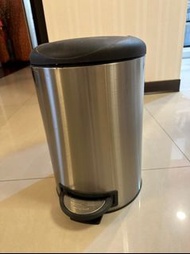 圓型緩降垃圾桶12L-不鏽鋼