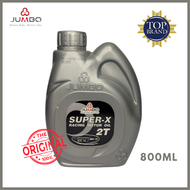 OLI SAMPING JUMBO 2T RACING 800 ML/JUMBO SUPER X 2T RACING, UNTUK MOTOR 2 TAK YAMAHA, HONDA, SUZUKI