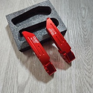 พักเท้าหลัง สีแดง GIORNO งานCNC ช่างZERN81
