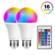 1pc Dimmable LED Light Bulb, A21 RGBW Color Changing Bulb, 16 Color Options, 4 Lighting Modes, 9W (E