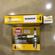(NEW STOCK) (100% ORIGINAL)NGK GPower Platinum Spark Plug(BKR6EGP)-Wira, Waja ,Kia ,Vios, Viva, Kena