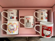 [復古] Sanrio Hello Kitty 25週年 紀念瓷杯套裝 (1999) | Sanrio Vintage Hello Kitty 25th Anniversary Ceramic Mug Cup Set (1999)