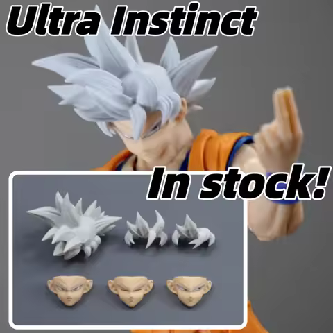 In Stock！Dragon Ball SHF Son Goku Series Upgrade Parts Ultra Instinct Goku Accessory Pack 1/12 Scale