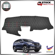 [BLACK LINE] Honda CRV CR-V RM RE 2013-2016 RR Dashboard Cover Leather PU PVC Black Car Accessories 