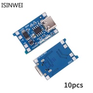 10pcs 4.5V-5V TP4056 Lithium Battery Charger Module 1A Portable Battery Charger Panel Type-C  for Li