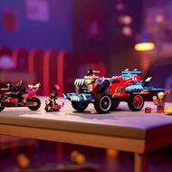 Compatible with Lego Building Blocks Dream City Hunter Series 71458 Crocodile Car Boy Assembled Toy 