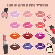 [MIN 20 PCS] Sealed With a Kiss Sticker l Sticker paper bag l label sticker l Sticker packaging