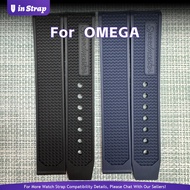 Apply To OMEGA Speedmaster Watch Strap, 19mm Fluororubber Replacement Band For 311/326 Series