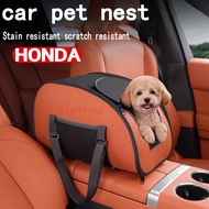 HONDA Car armrest box pet bed car center control small dog cage breathable fixed Dog Nest  essential