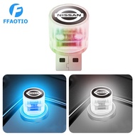 FFAOTIO Car Atmosphere Light Wireless LED Night Light USB Rechargeable Ambient Light For Nissan Note GTR Qashqai Serena NV350 Kicks Sylphy NV200 X Trail Teana Elgrand