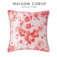 Oriental Peony Cushion Cover Rouge - 45cm x 45cm