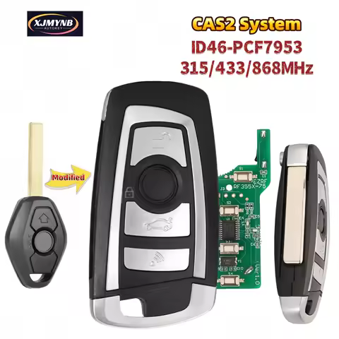 XJMYNB CAS2 System Modified Flip Remote Car Key For BMW CAS2 1 3 5 6 Series E93 E60 Z4 X5 X3 315/433