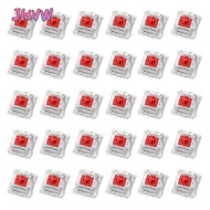 JHVW 20Pcs Mechanical Keyboard Switches, Plastic Dustproof Keyboard Switches,  Tactile Linear Clicky