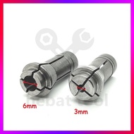 Collet Chuck 6mm and 3mm for Air Die Grinder Air Tool Polishing Sanding Mesin Porting Tool Mesin Kor