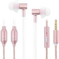 ibrain Air Tube Headphones EMF Free Airtube Earbuds Headset Air Tube Berwayar dengan Mikrofon dalam 