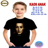 ADELE FACEBOOK CHILDREN'S T-shirt SINGER/ Black distro T-shirt for boys and girls