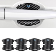 FFAOTIO Sợi Carbon Miếng Dán Tay Nắm Cửa Ô Tô Miếng Dán Chống Xước Cho Volvo XC60 S90 XC90
