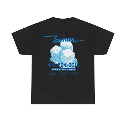 Drake Iceman Merch T-shirt Blue Iceman Black Tee Men's Clothing Women Streetwear Cotton 2026 Summer