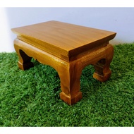 A Single Altar Table Tall Teak Wood Buddha Stand