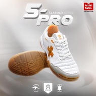 รองเท้าฟุตซอล [IMANE FUTSAL 5PRO NAPPA IMF1 002] รองเท้าฟุตซอล หนังแท้ ตัดเย็บอย่างดี ใส่สบาย บาลานซ