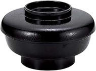 J-kitchens 6.9 inches (6 cm) Eel Junobaki, Rice Bowl, Black Vermilion, ABS Resin, 6.9 x 6.9 x 4.0 in