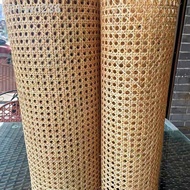 40cm 45cm Wide 0.3-5m Length Natural Real Rattan Webbing Roll Cane Wicker Sheet for Chair Table Furn