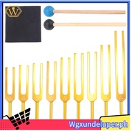 【W】Tuning Forks Set 9Pcs 174/285/396/417/528/639/741/852/963Hz Tuning Fork, Sound Healing Tool Set f