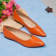 Women's Solid Color Flat Shoes Casual Point Toe Plaid Pattern Shoes Lightweight Comfortable Shoes