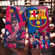 HW-39 Yamal Barcelona Glass KACA Casing for Samsung Note FE J4 S24 S25 J7 J6 Core 9 Prime Pro Plus U