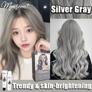 【SG ships】Monsoon+ Silver Grey  hair color Natural plant bubble dye No Bleach gray natural hair dye 