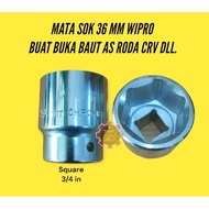 MATA 36MM SOCKET BIT FOR OPEN CRV WHEEL AXLE WIPRO 36MM SOCKET BIT
