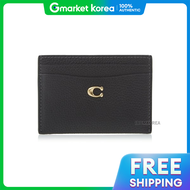 Coach | กระเป๋าสตางค์ Coach SS25 รุ่น Essential Card Wallet สำหรับผู้หญิง รุ่น CM436 สี B4/BK ของแท้