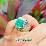 Cincin Batu Permata Green Zamrud Catam Africa Asli HIGH QUALITY